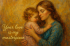 Mother’s Day Card – Oil Painting of Mother and Child at Home